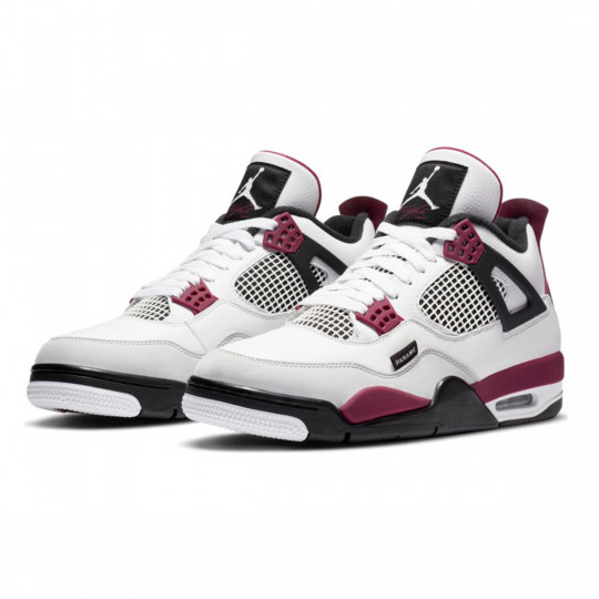 jordan 4 white bordeaux neutral grey black