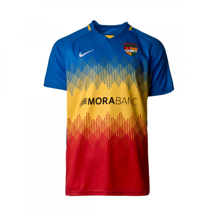 Camiseta Nike FC Andorra Primera Equipación 2020-2021 Azul-Amarillo ...