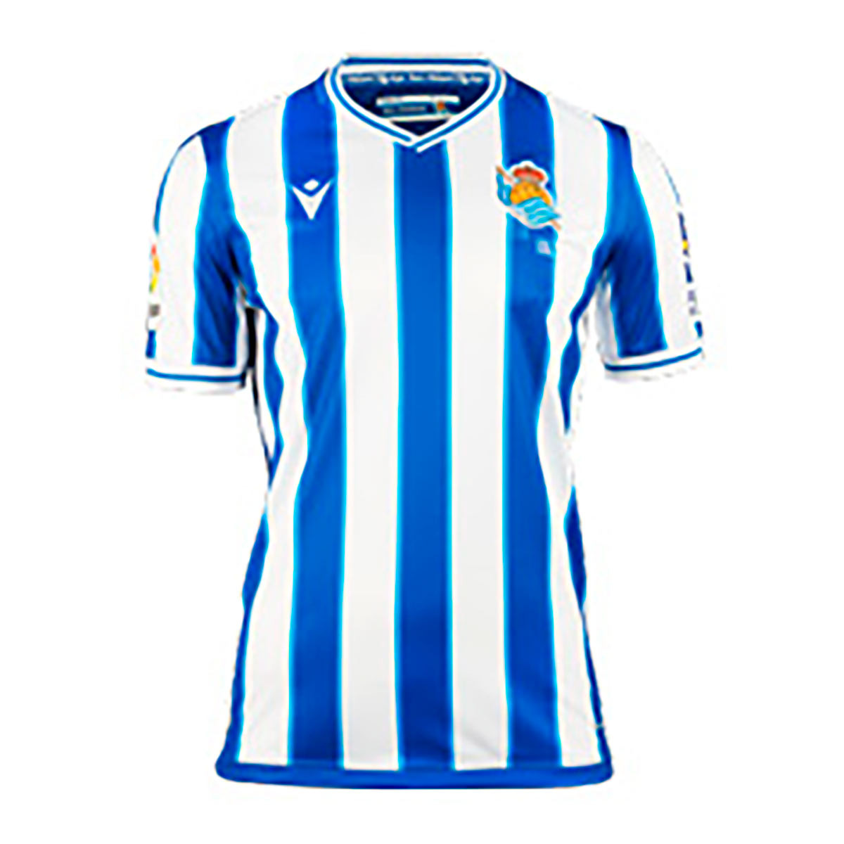 Maglia Macron Real Sociedad Primera Equipacion Authentic 2020 2021 Royal White Negozio Di Calcio Futbol Emotion
