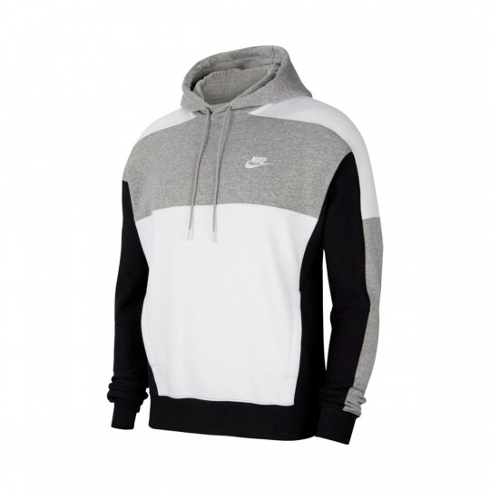 black grey and white nike hoodie
