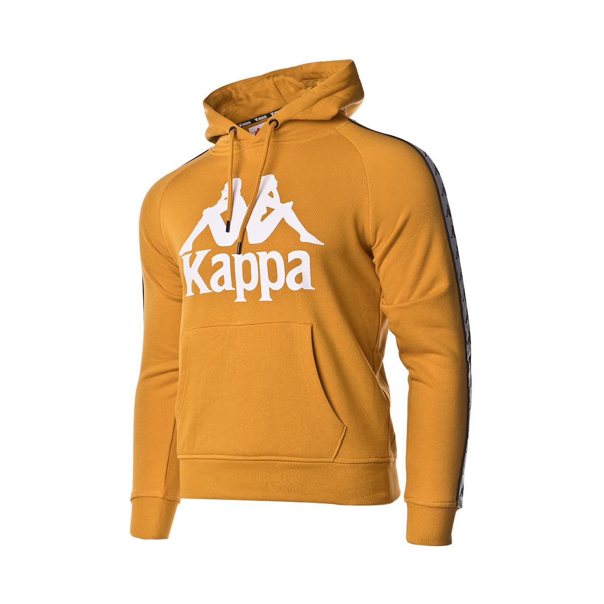 black and yellow kappa hoodie