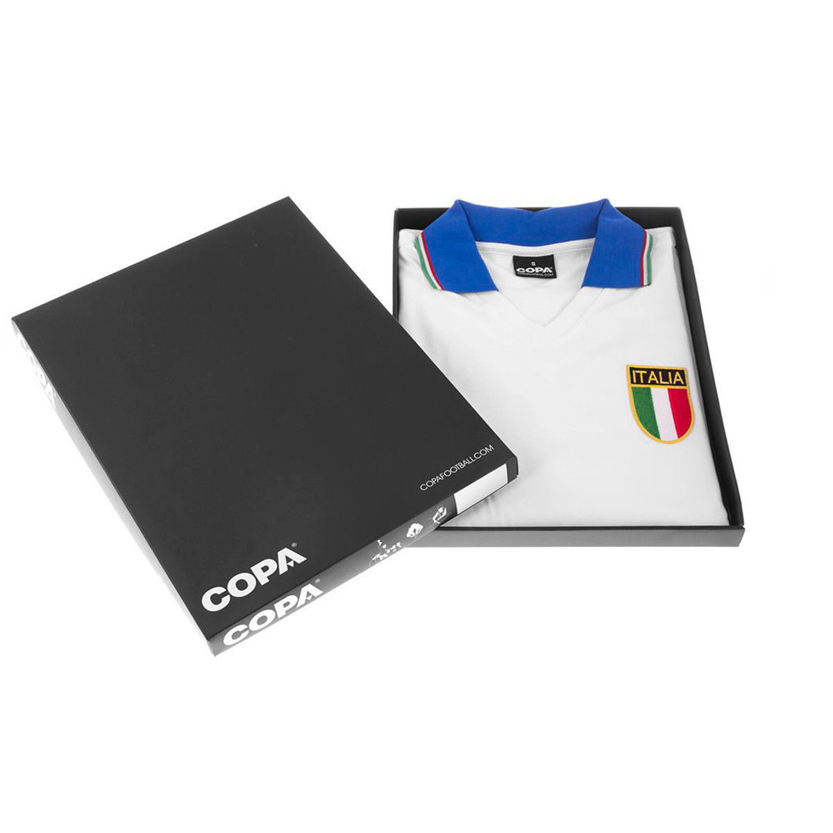Jersey COPA Italy Away World Cup 1982 Retro Football Jersey White