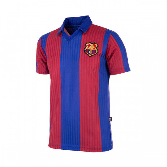 blue and red football jersey