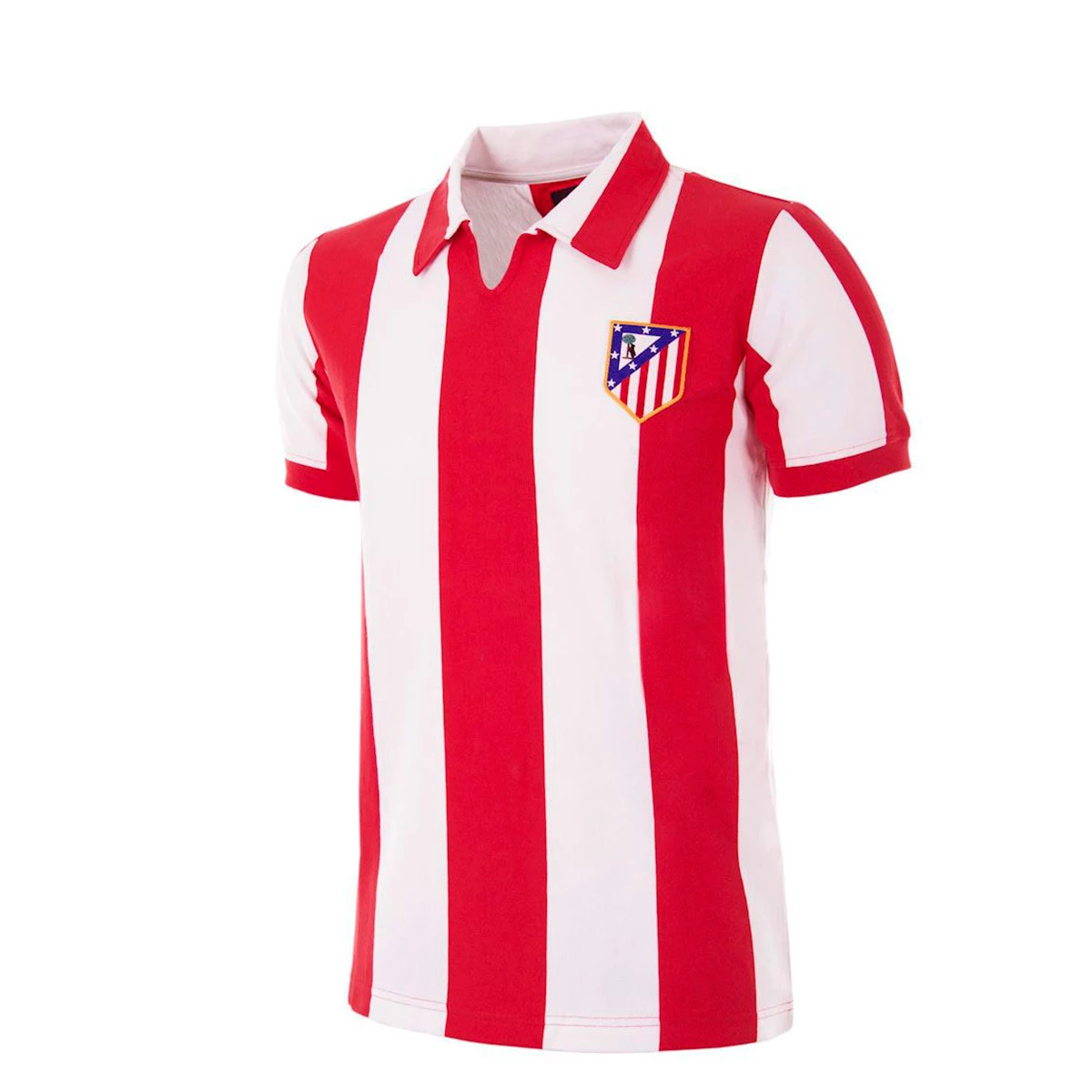 COPA - T-Shirt Atlético de Madrid 1970 - 71 Retro, Unisex, Red-White, S