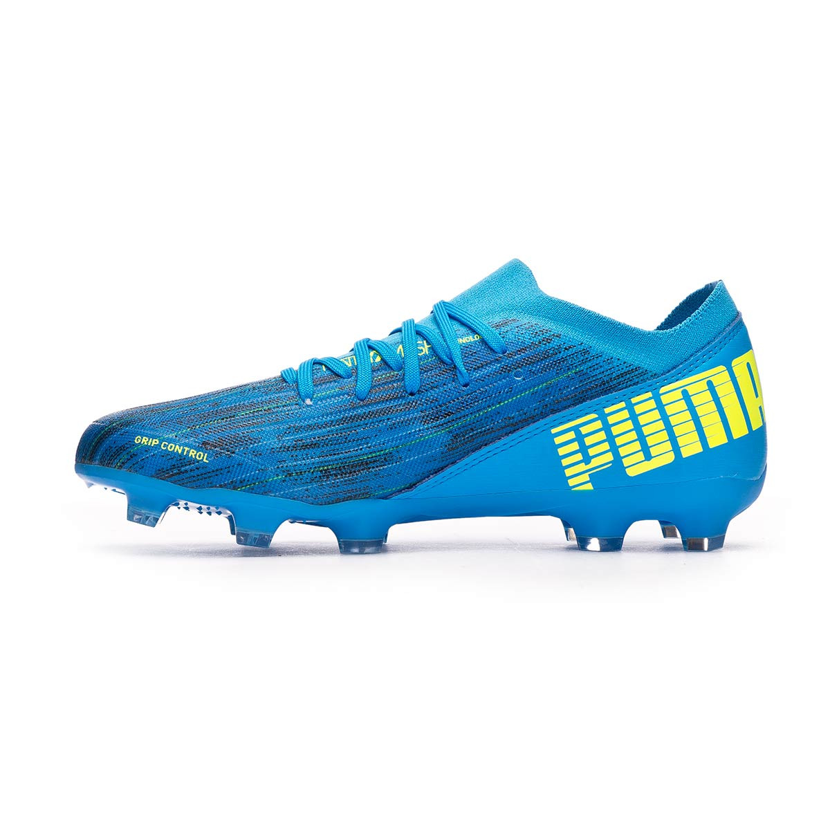 Bota de fútbol Puma Ultra 3.2 FG/AG Nrgy Blue-Yellow Alert - Fútbol Emotion