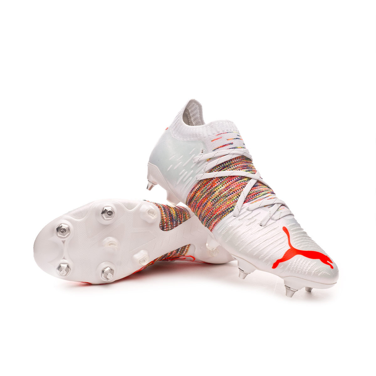 Football Boots Puma Future 1 1 Mxsg Puma White Red Blast Futbol Emotion