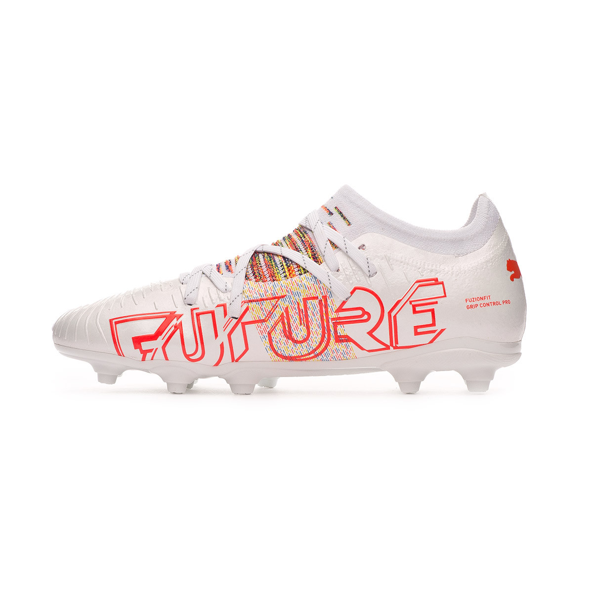 red and white puma football boots