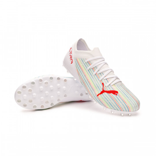 Bota de fútbol Puma Ultra 3.2 MG Puma White-Red Blast-Puma White - Fútbol  Emotion