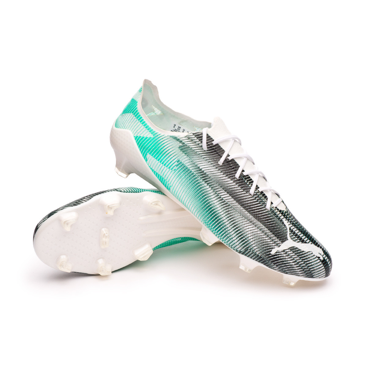 Scarpe Puma Ultra SL 21 FG Puma White-Spectra Green-Puma Black - Fútbol  Emotion