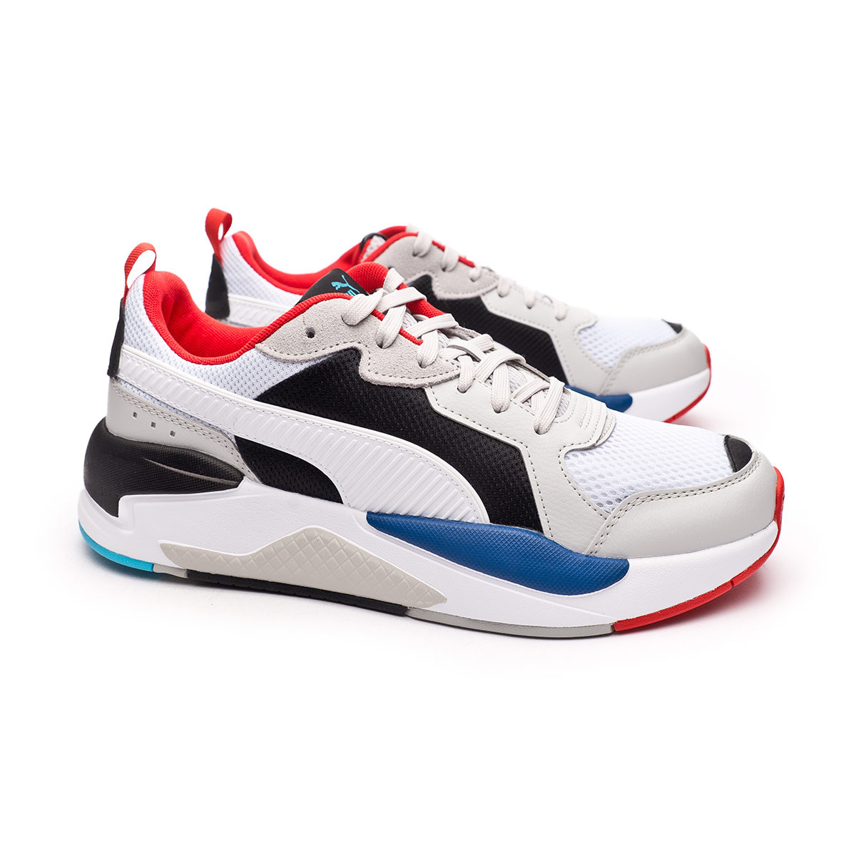 puma white poppy red