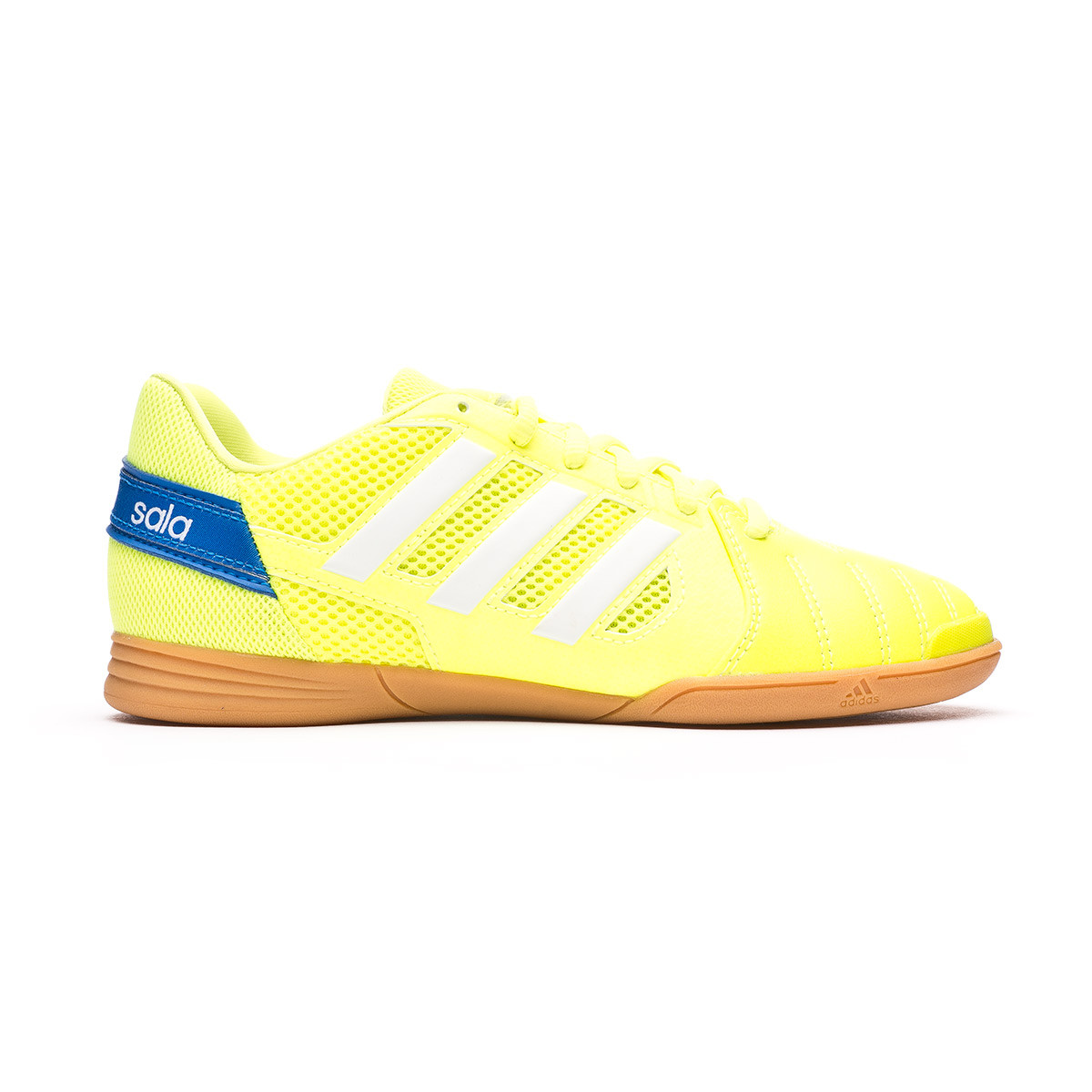 Zapatilla de Fútbol sala adidas Top Sala Niño Solar Yellow-White-Glory Blue  - Fútbol Emotion