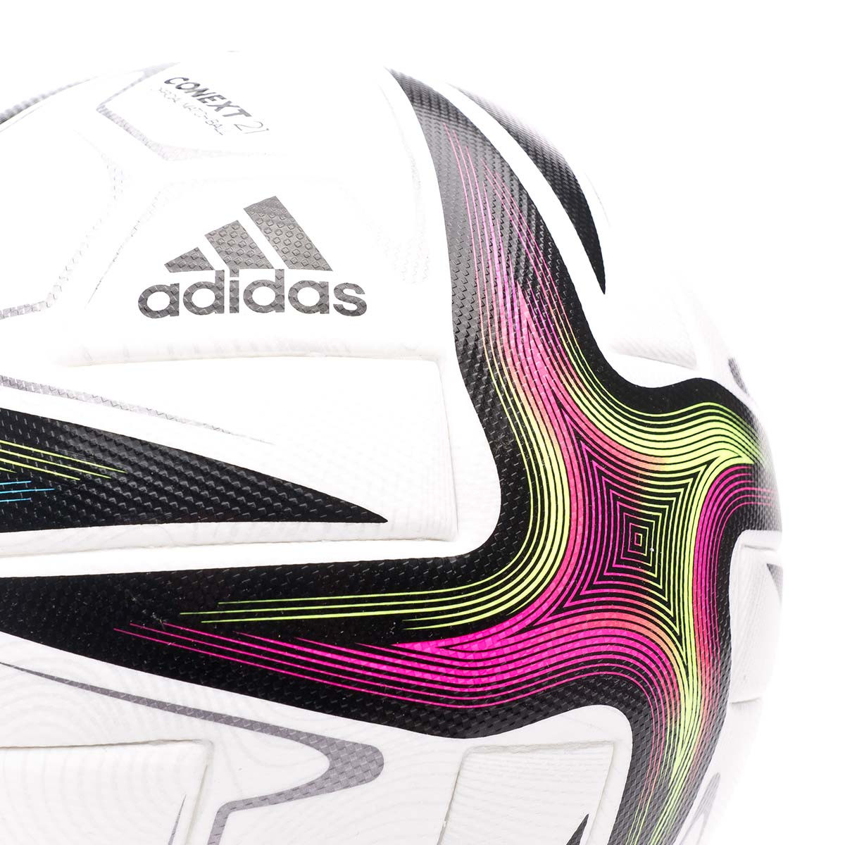 Ball adidas Conext 21 Pro White-Black-Shock Pink-Signal Green - Fútbol  Emotion