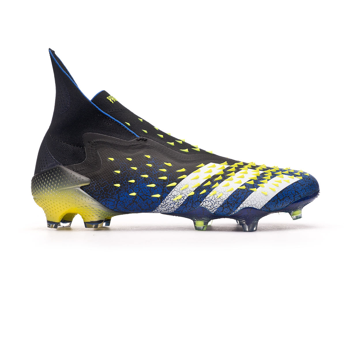 semanal Especialidad dramático Bota de fútbol adidas Predator Freak + FG Black-White-Solar Yellow - Fútbol  Emotion