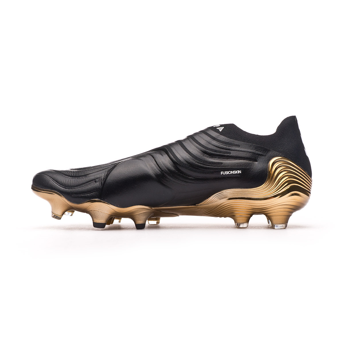 Scarpe adidas Copa Sense + FG Black-White-Gold Metallic - Fútbol Emotion