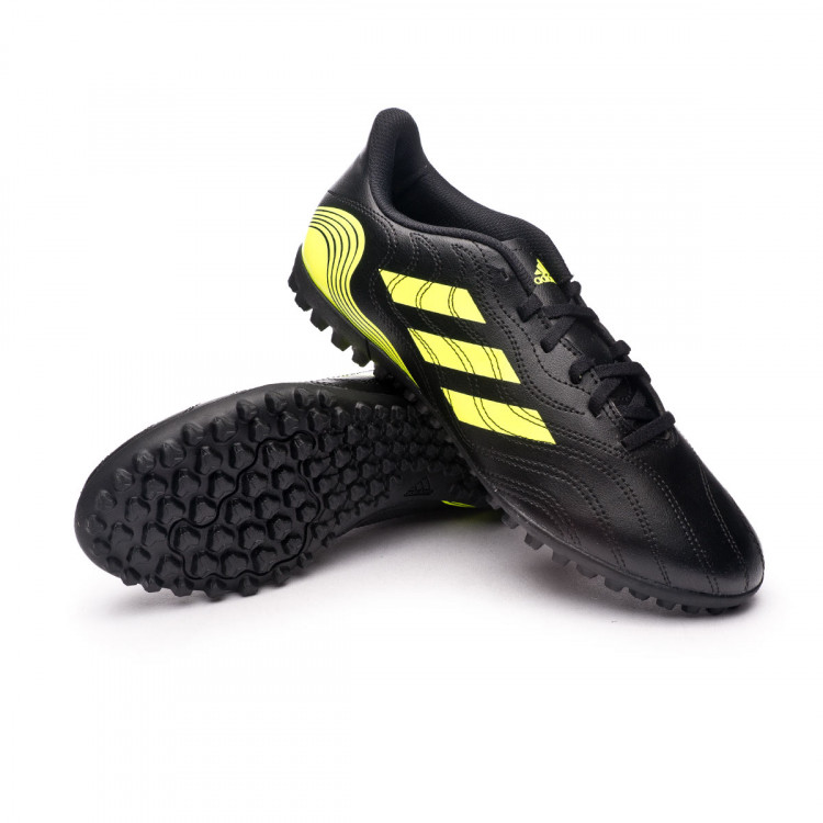 Chaussure de foot adidas Copa Sense.4 Turf Black-Solar yellow - FÃºtbol Emotion
