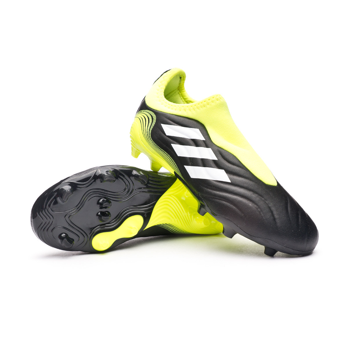 Football Boots adidas Kids Copa Sense.3 LL FG Black-White-Solar yellow -  Fútbol Emotion