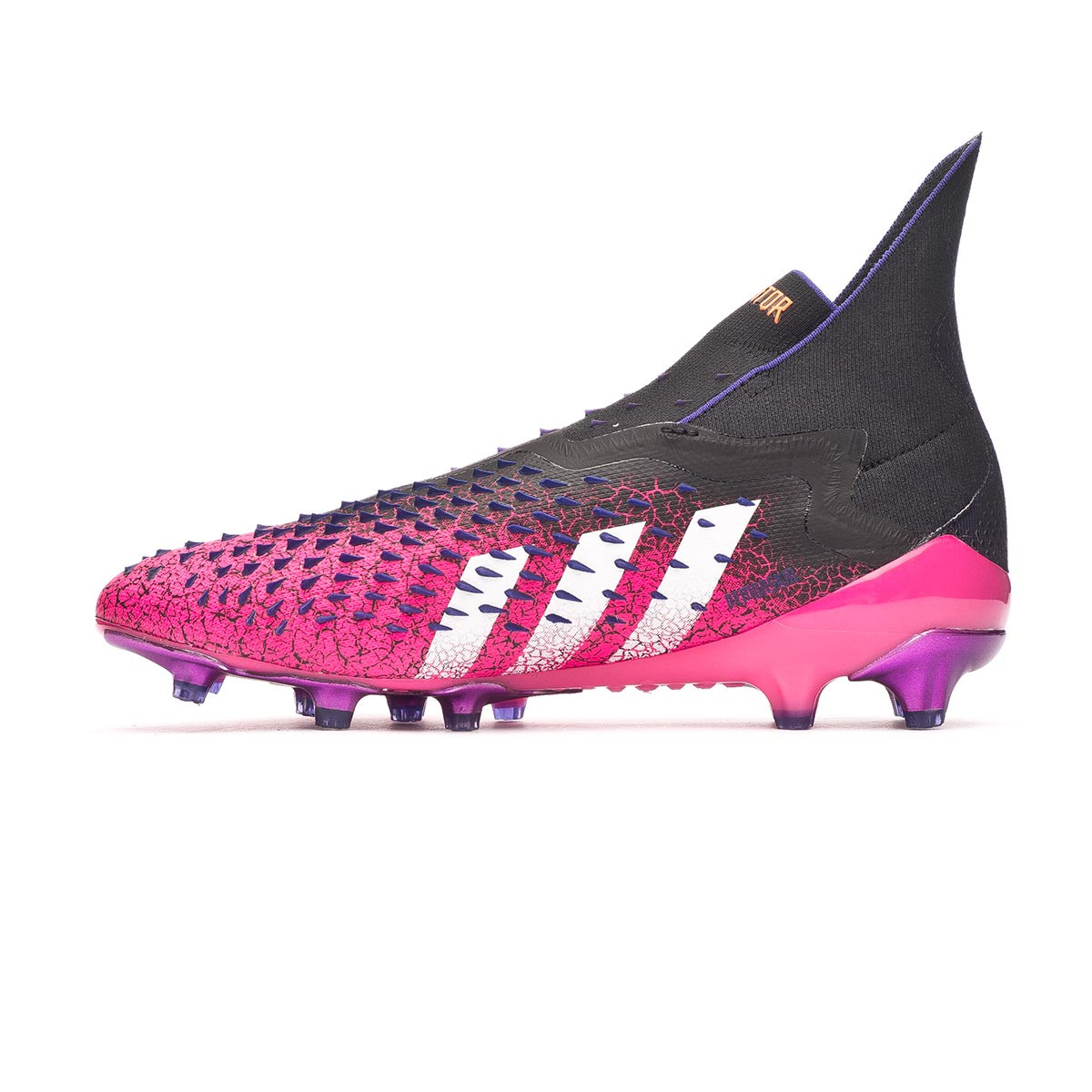 Bota de fútbol adidas Predator Freak + AG Black-White-Shock Pink Fútbol Emotion