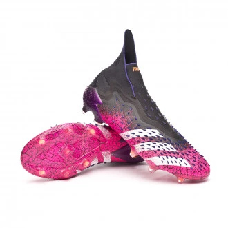 Bota Predator Freak + FG Black-White-Shock Pink