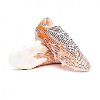 Chuteira Nemeziz .1 FG White-Screaming orange-Black