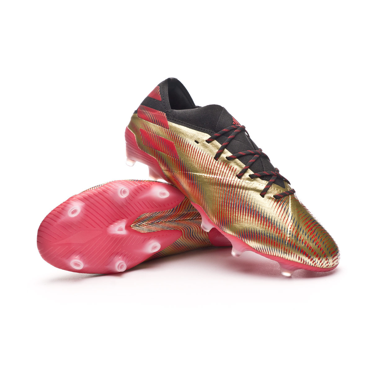 Bota de fútbol adidas Messi FG Gold Metallic-Scarlet-Black - Fútbol Emotion