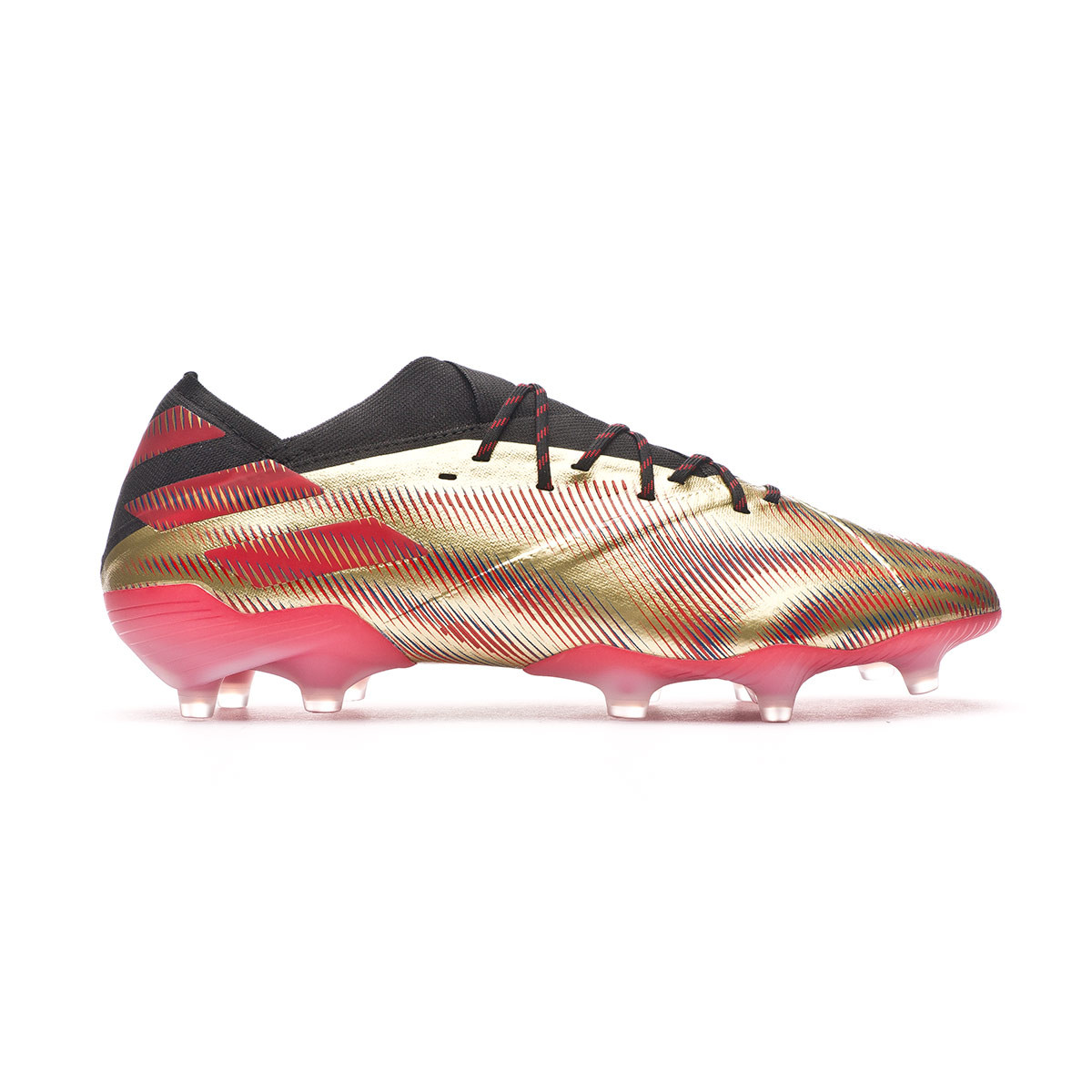 perdón fregar Orientar Bota de fútbol adidas Nemeziz Messi .1 FG Gold Metallic-Scarlet-Black -  Fútbol Emotion