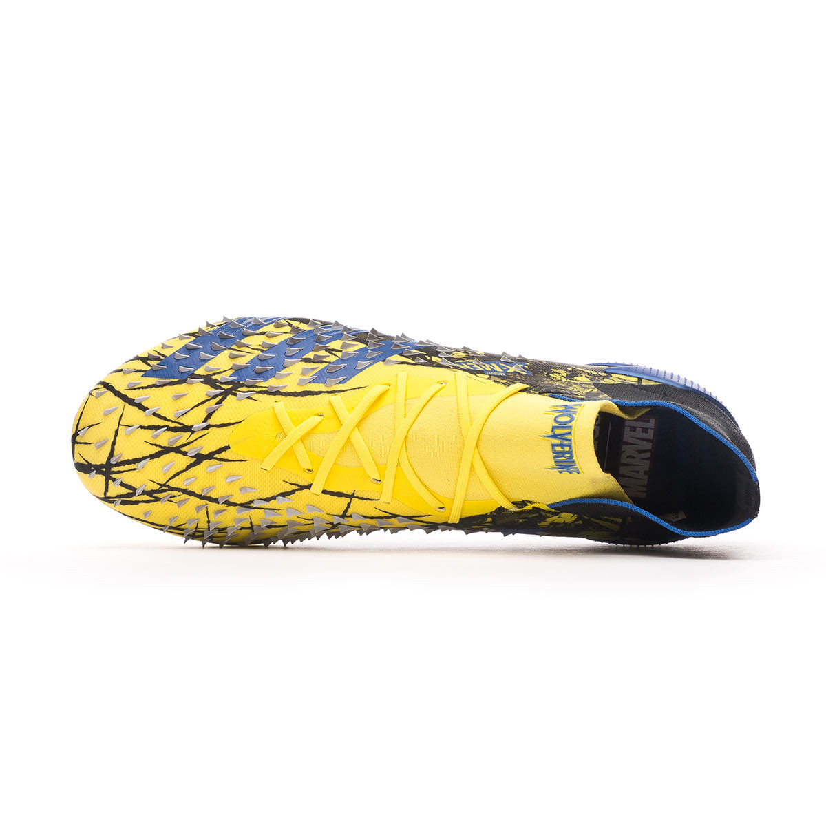 blue and yellow adidas predators