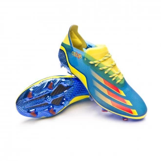 Bota X Ghosted .1 FG Blue-Vivid red-Bright yellow