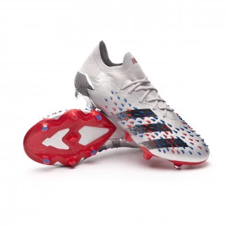 Bota Predator Freak .1 L FG Silver Metallic-Black-Scarlet