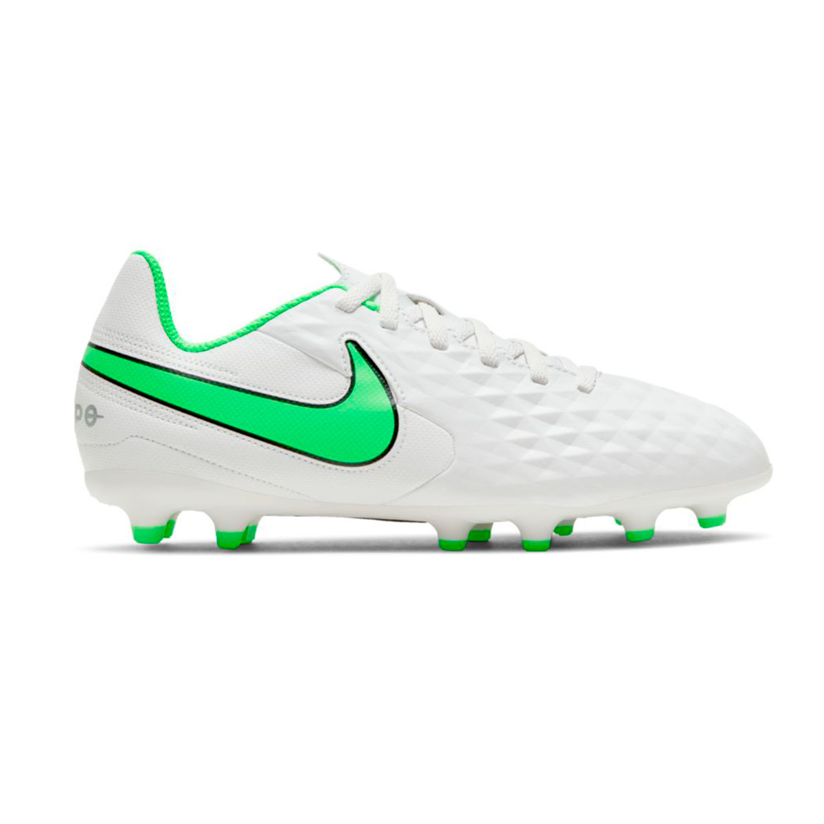 nike tiempo green and black