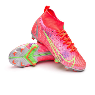 Bota de fútbol Nike Mercurial Superfly 8 Pro FG Niño Bright  Crimson-Metallic Silver-Indigo Burst - Fútbol Emotion