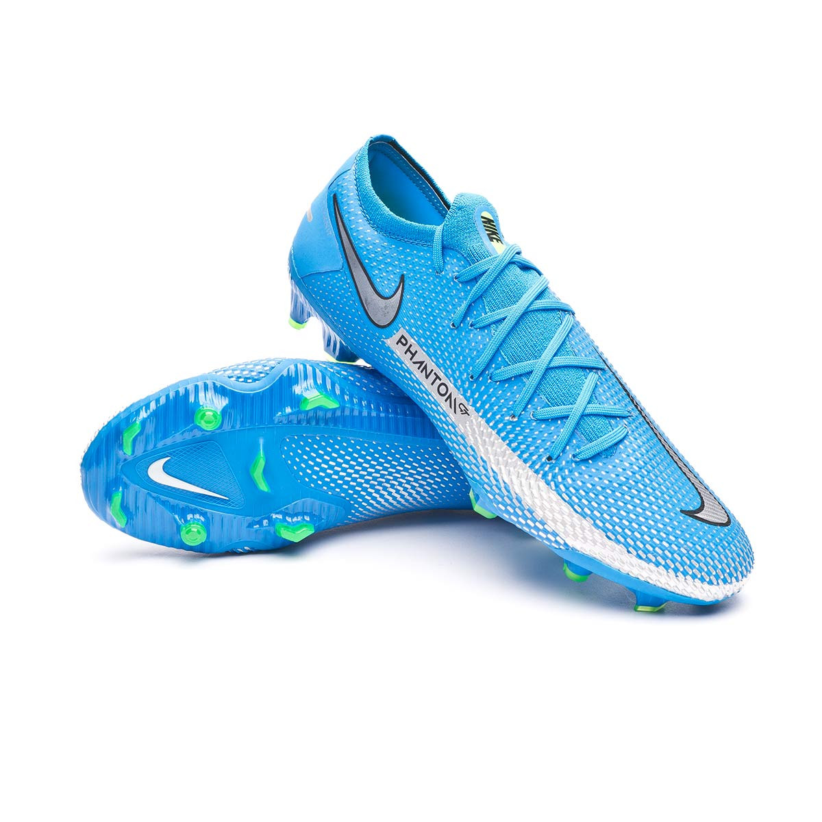 blue and silver nike football boots