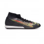 Mercurial Superfly 8 Academy IC Black-Cyber-Off noir-Siren red