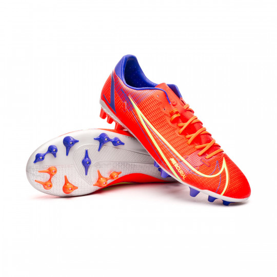 Bota de fútbol Nike Mercurial Vapor 14 Academy AG Bright crimson-Metallic  silver-Indigo burst - Fútbol Emotion