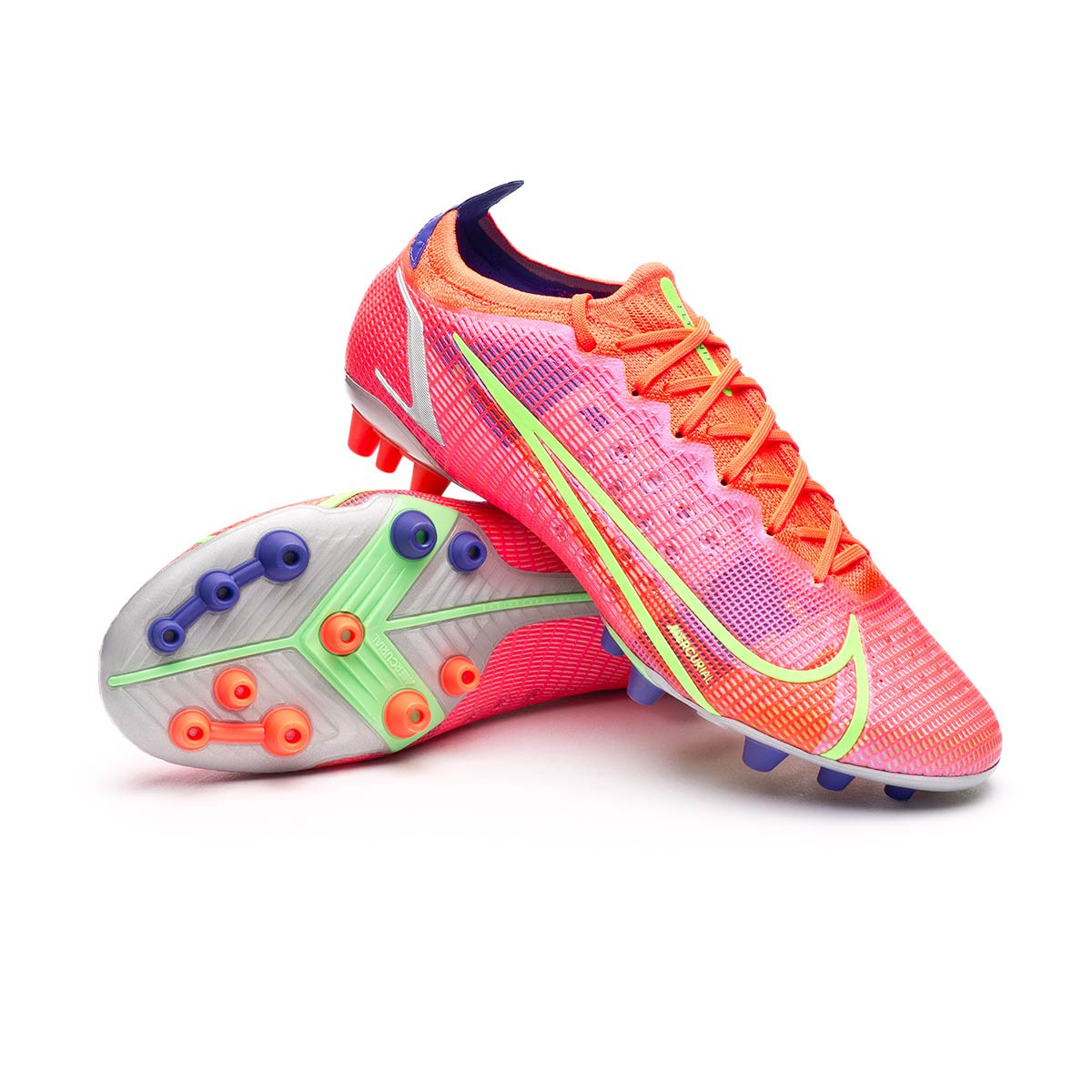 Football Boots Nike Mercurial 14 Elite AG Bright Crimson-Metallic Silver-Indigo Burst - Fútbol Emotion