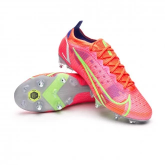 Bota Mercurial Vapor 14 Elite SG-Pro Anti-Clog Bright Crimson-Metallic Silver-Indigo Burst