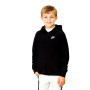 Kinderen Sportwear Hoodie met volledige rits Club-Zwart-Zwart-Wit