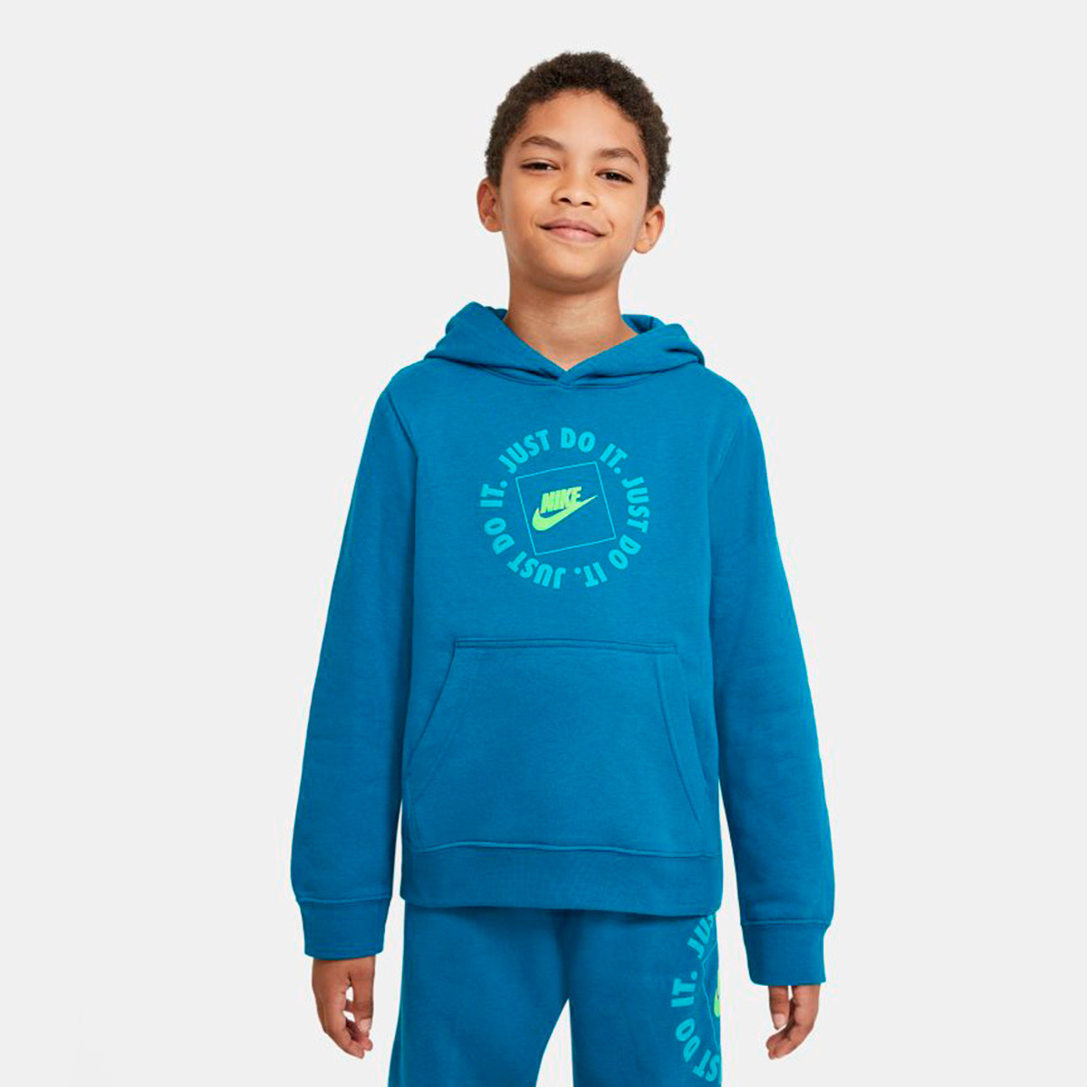 nike green just do it hoodie