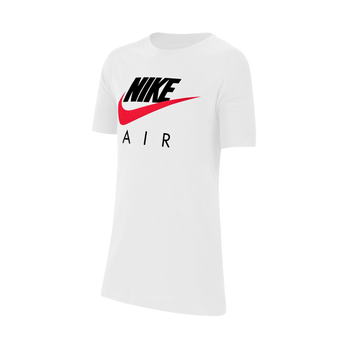 white and university red nike shirt