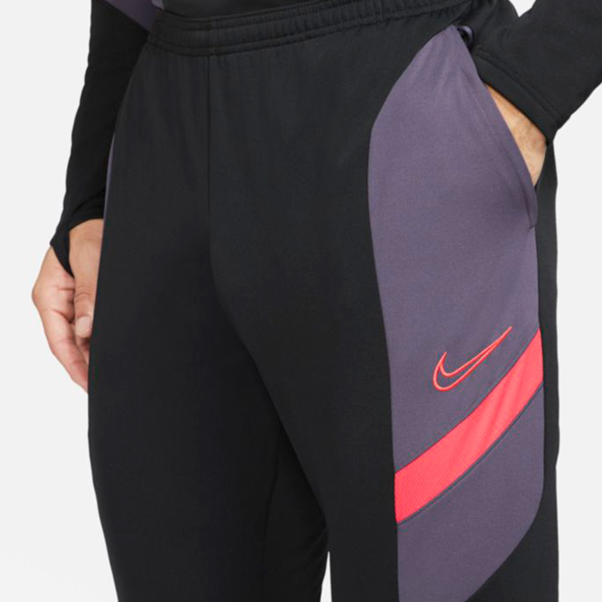 Tracksuit Nike Dri-Fit Academy Knit Mx Black-Black-Siren Red-Siren Red - Fútbol Emotion