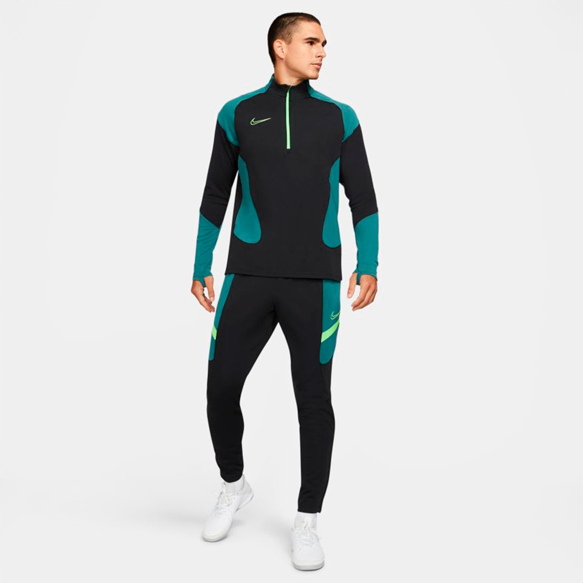 nike dri fit tracksuit green