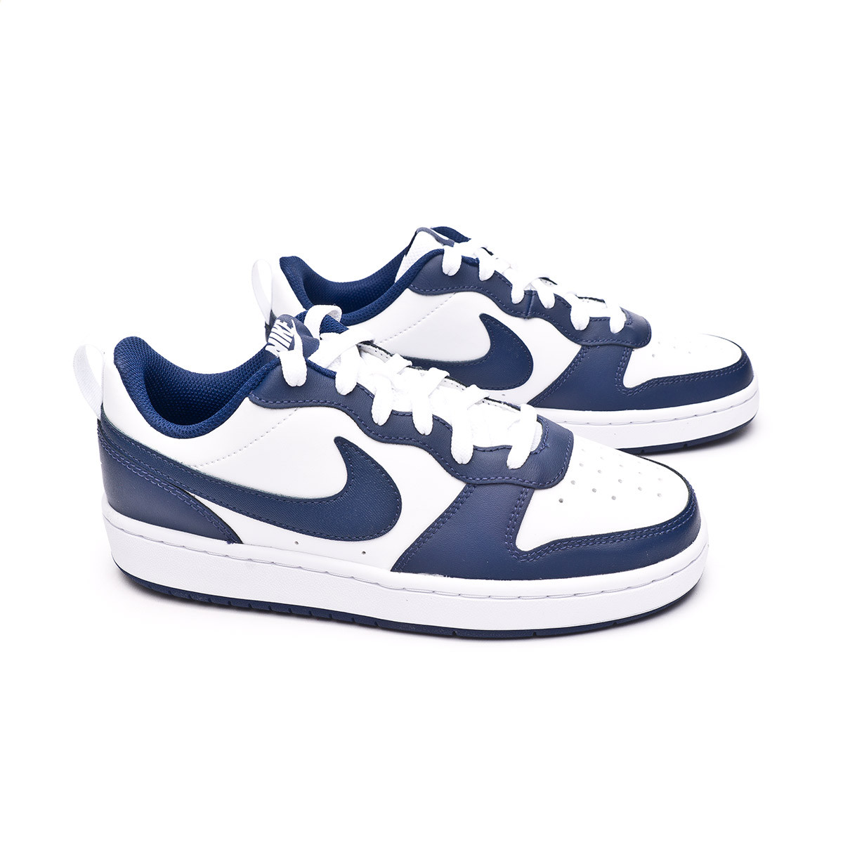 nike court borough low 2 white blue