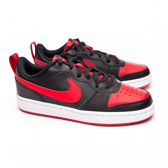 Zapatilla Nike Court Low Niño Black-Univ Red-White Fútbol Emotion