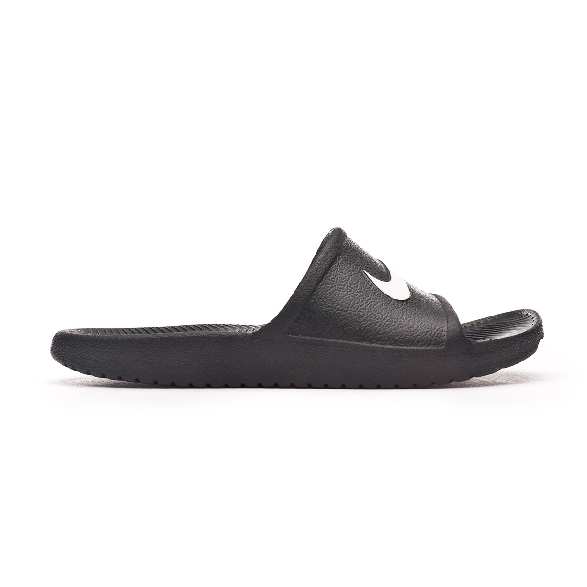 golpear Fondo verde fuerte Chanclas Nike Kawa Shower Niño Black-White - Fútbol Emotion