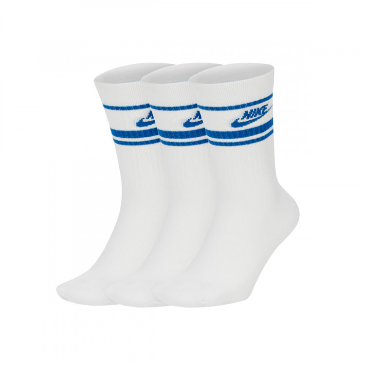 calcetines-nike-sportswear-essential-stripe-crew-3-pares-white-game-royal-0