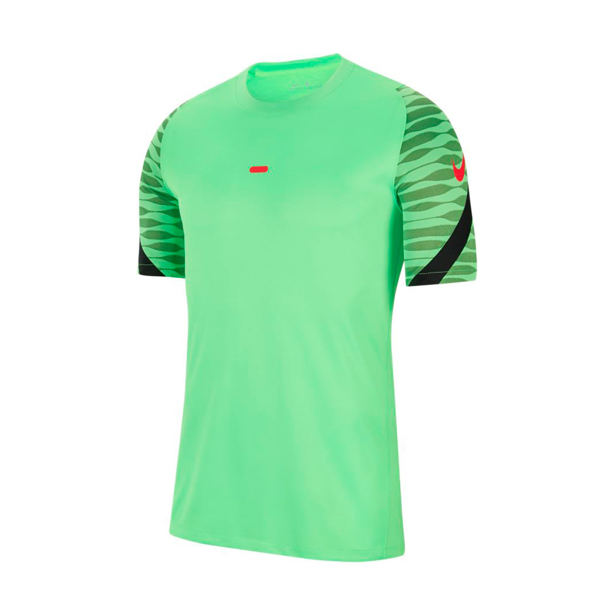 atravesar Terraplén Viaje Camiseta Nike Dri-Fit Strike 21 Green Strike-Black-Siren Red - Fútbol  Emotion