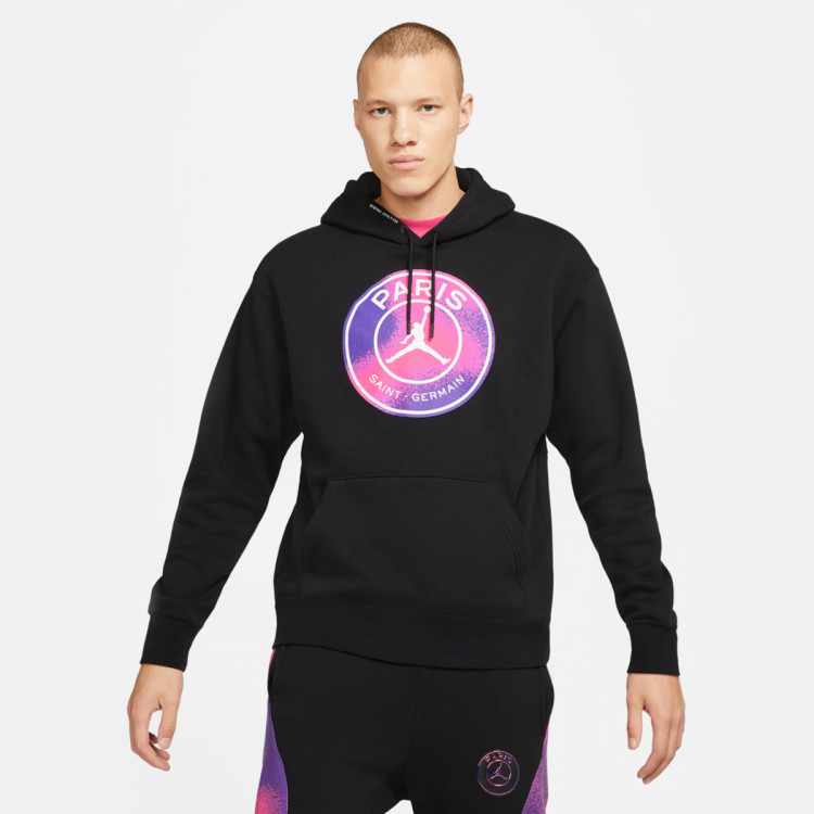Sweatshirt Nike Jordan X Paris Saint Germain Fleece Pullover 21 Black Futbol Emotion Sweatshirt Nike Jordan X Paris Saint Germain Fleece Pullover 21 Black Futbol Emotion