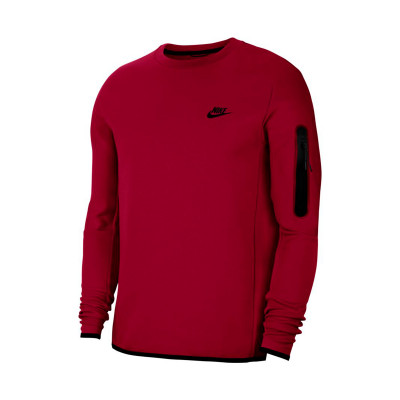 Sudadera Nike Sportswear Tech Fleece Crew Team red-Black - Fútbol Emotion