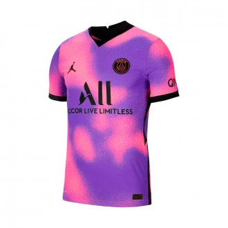 T-Shirt Paris Saint-Germain FC Fourth kit Match 2020-2021 Hyper pink-Black