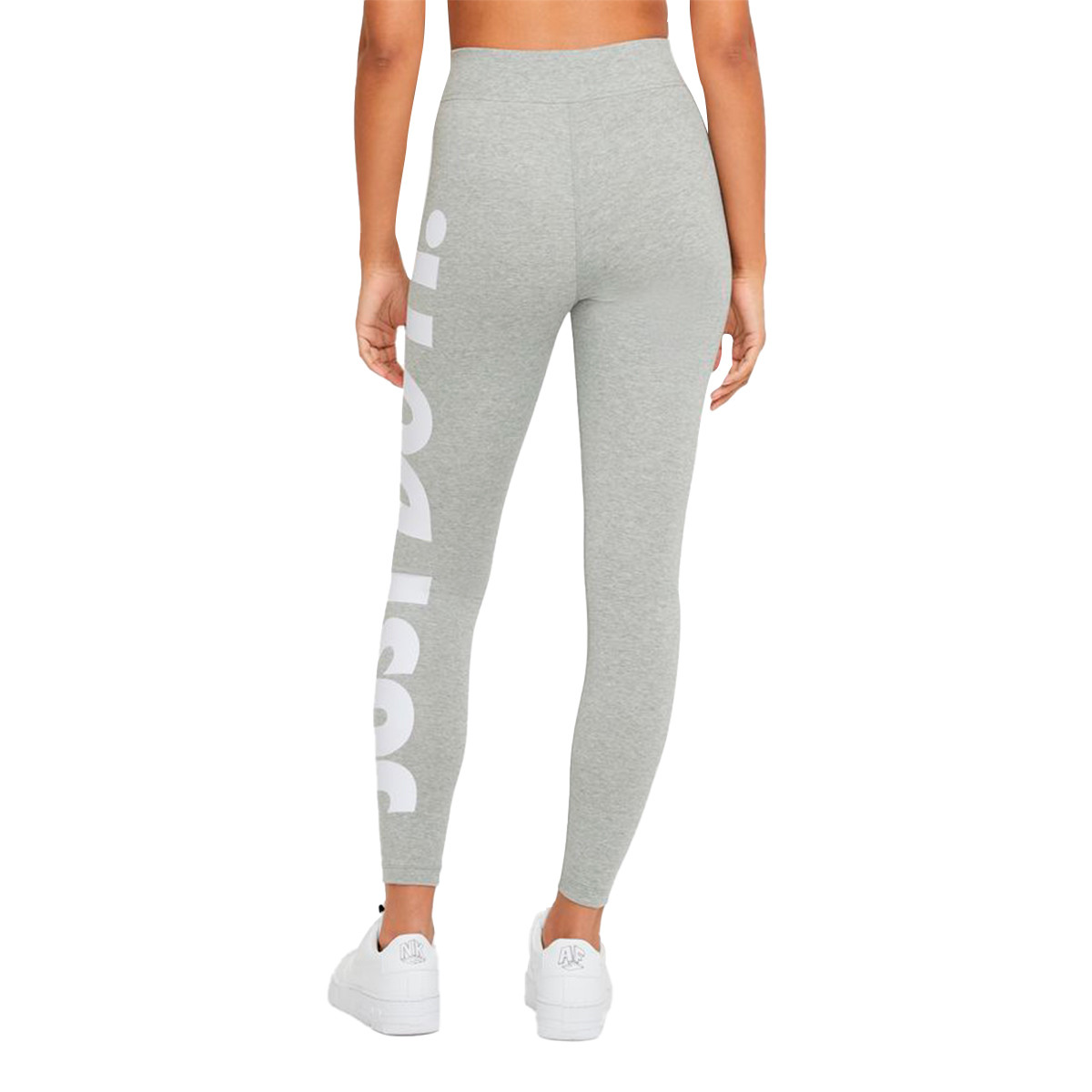 Malla Nike Sportswear Essentials Legging Just Do Mujer Grey Heather-White - Emotion