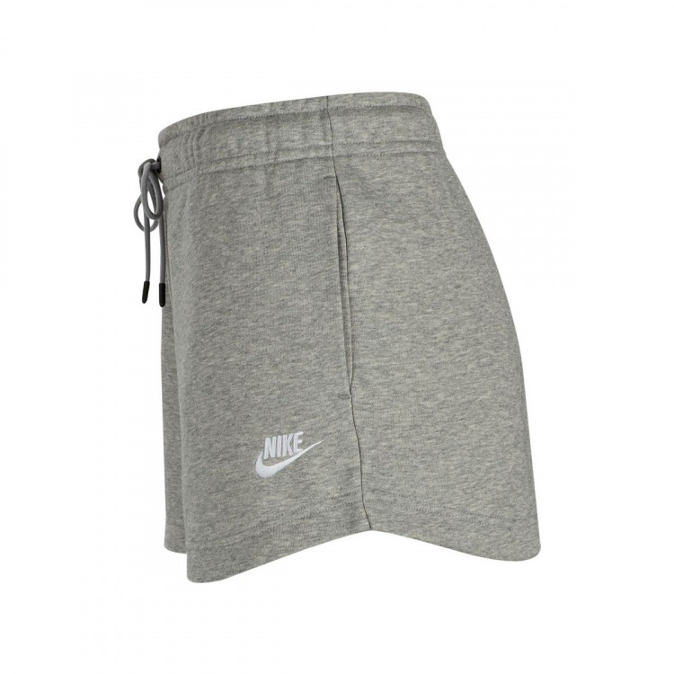pantalon-corto-nike-sportswear-essential-french-terry-mujer-dark-grey-heather-matte-silver-white-2